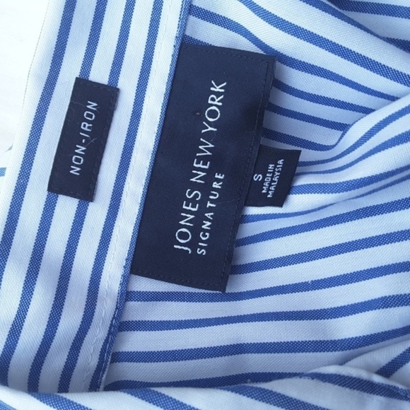 Jones New York Signature Striped Sleeveless Top S - Picture 4 of 5